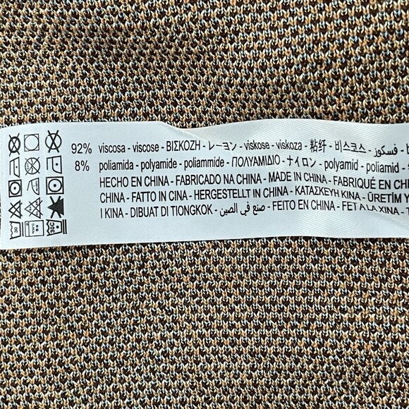 Zara Blue Multicolor Pullover Short Sleeve Soft Poncho Sweater Size Medium M - Picture 7 of 7